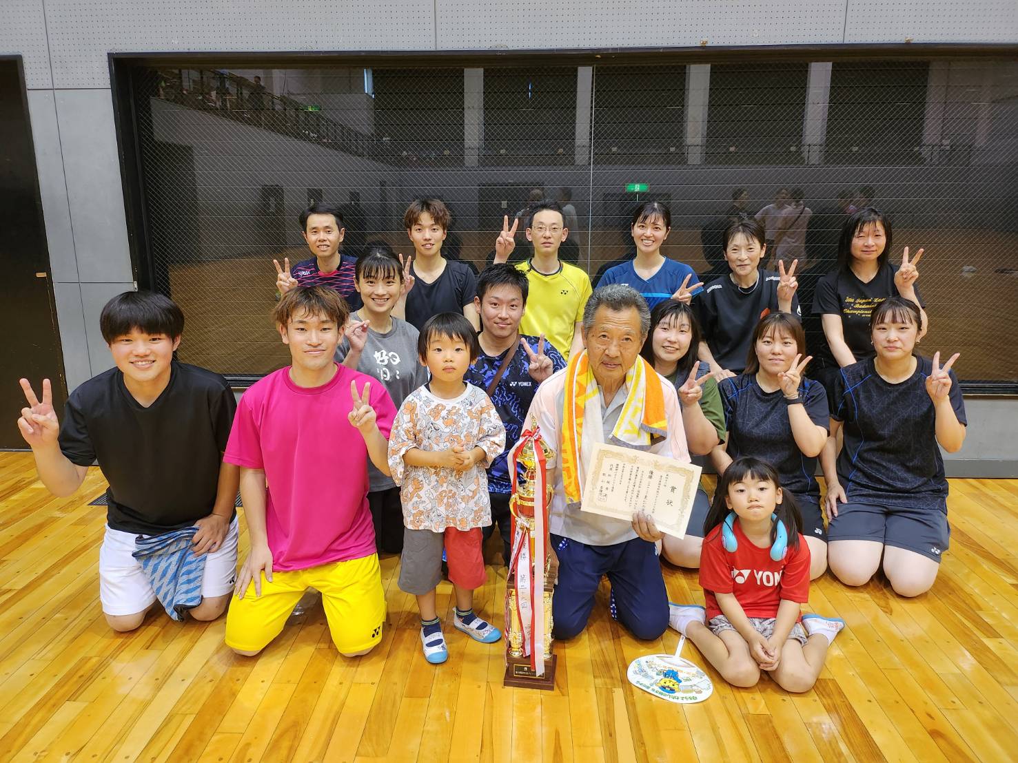 第４２回香川県郡市対抗バドミントン大会　Ａブロック優勝　東かがわ市