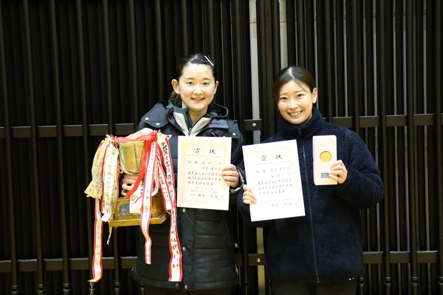 女子複 優勝 清家・谷川組