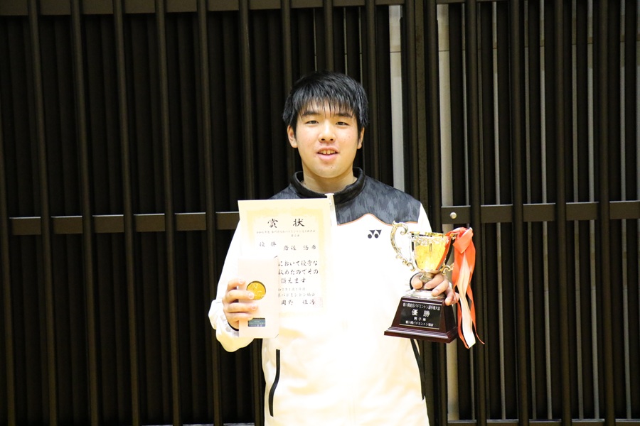 男子単 優勝 岩佐選手